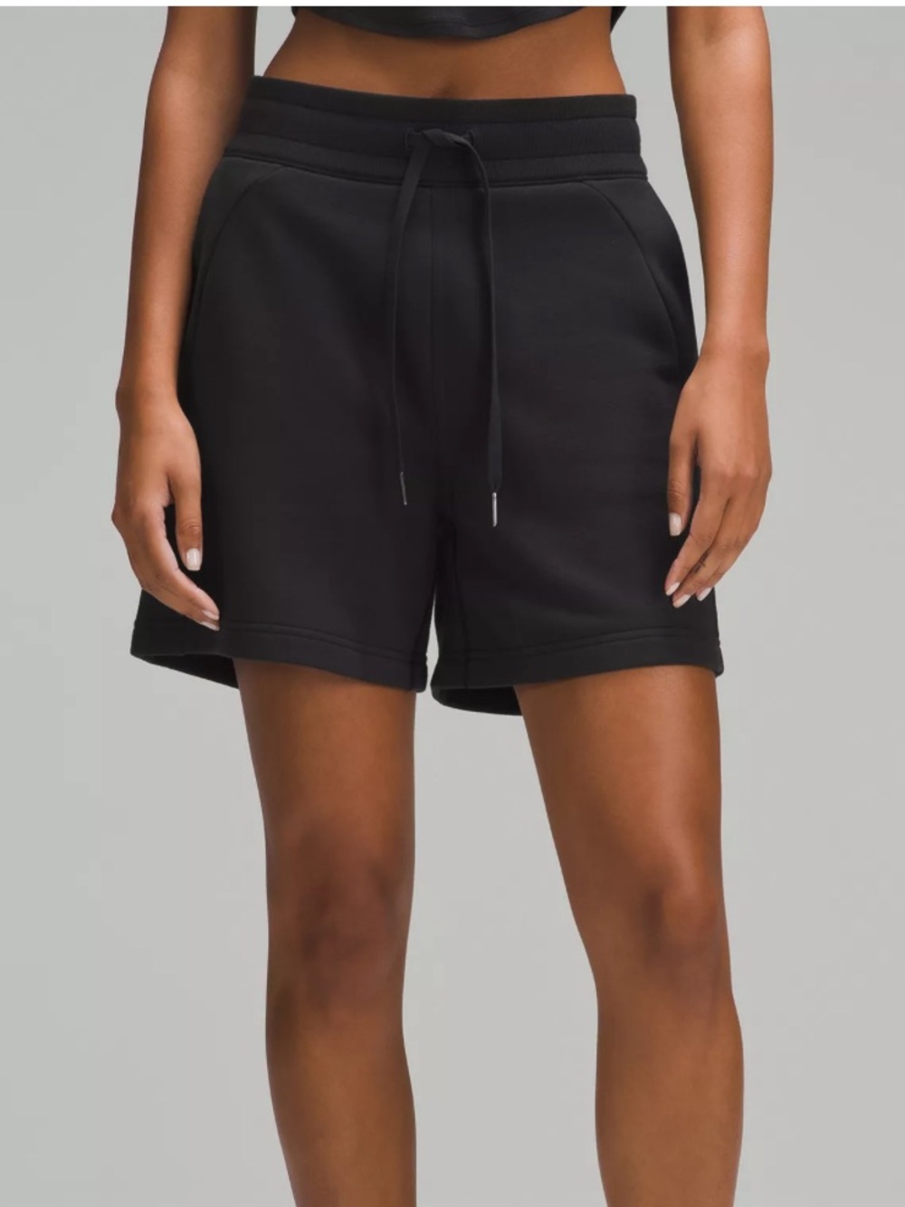 Lululemon Womens Black Sweat Shorts